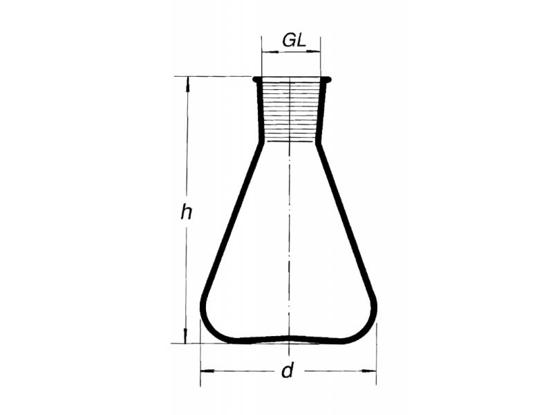 Banka kužeľová 250 ml NZ 29/32, 8024