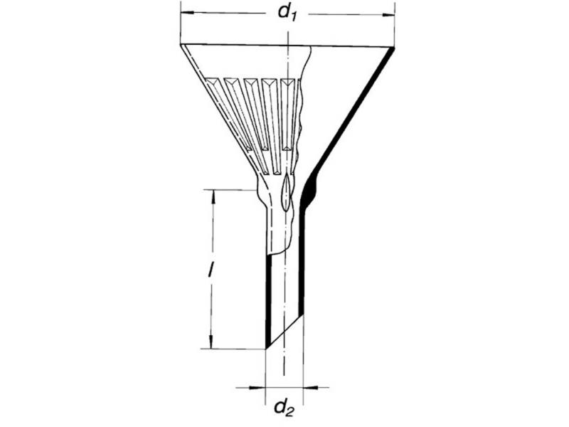 Lievik rebrový Ø 170 mm, 2360