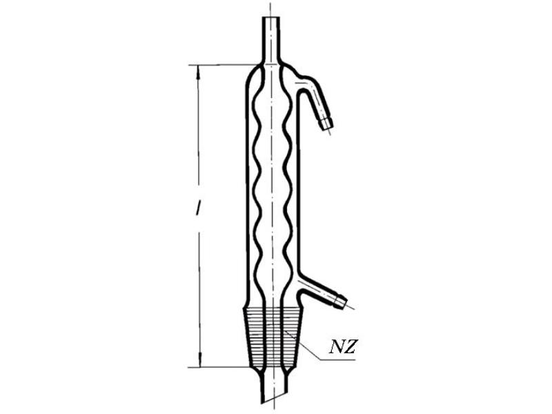 Chladič guličkový Soxhlet 200ml, 300mm, NZ55/50, 8281