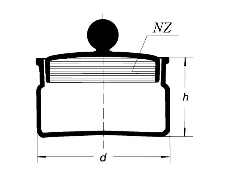 Váženka - odvažovačka nízka Ø 80x30 mm, 46 ml, 2602/N