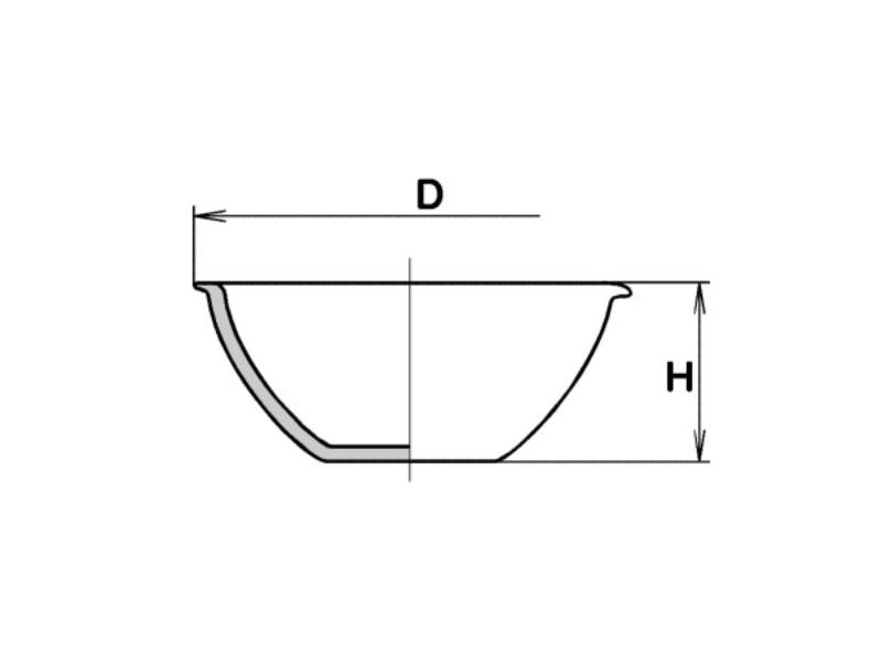 Miska odparovacia 274/8 800 ml rovné dno