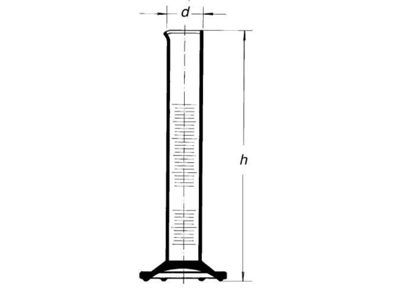 Valec odmerný vysoký 500ml modrá grad. 1634/AM