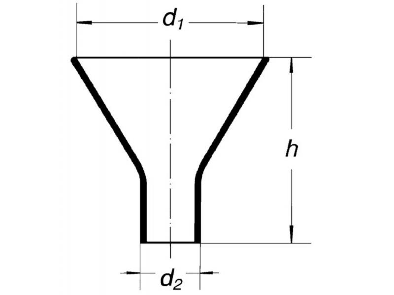 Násypka rovný koniec Ø 120 mm, 2356