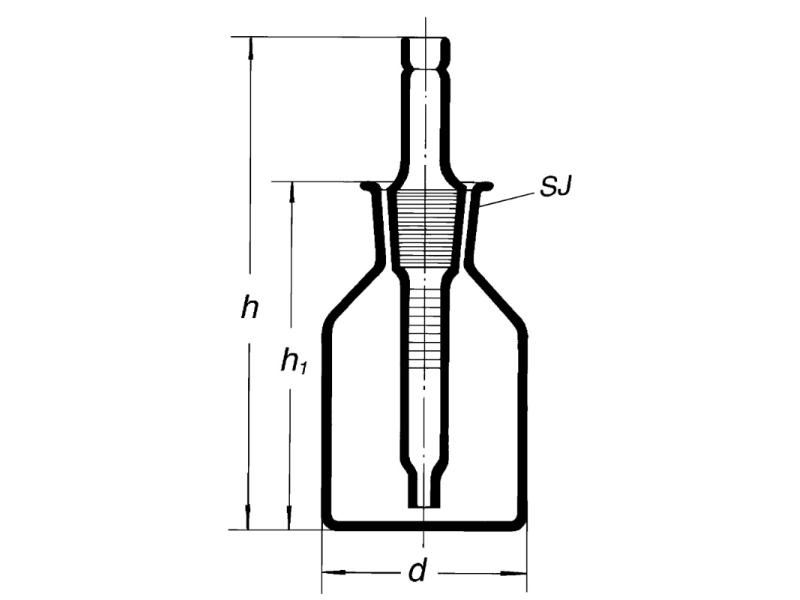 Fľaša indikátorová 100ml hnedá, 2016