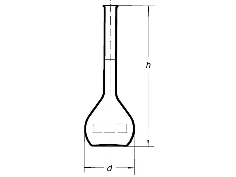 Banka odmerná B 25 ml, 1502/B