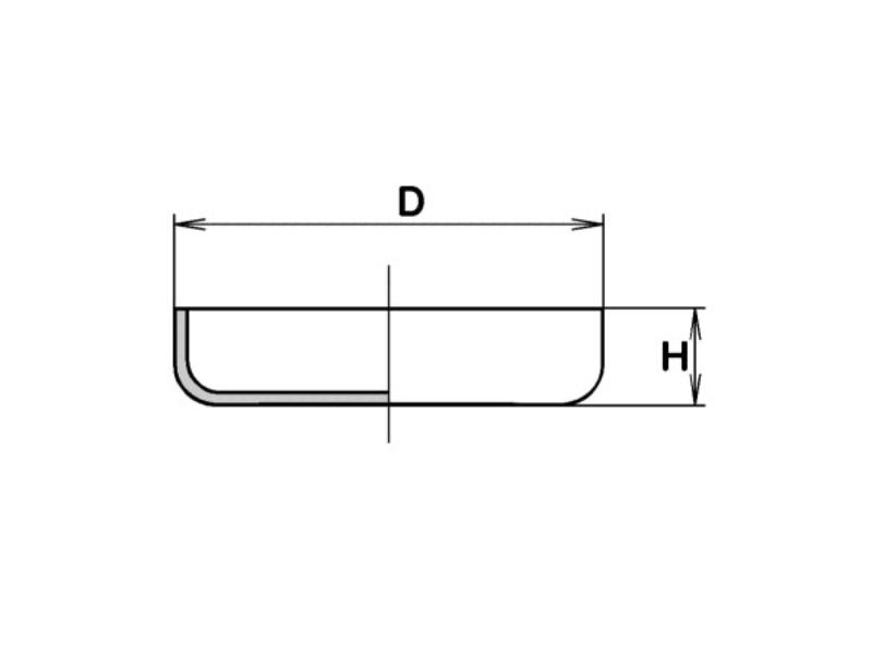 Miska žíhacia 204/8 nízka, 220 ml, bez výlevky Ø 122x28mm