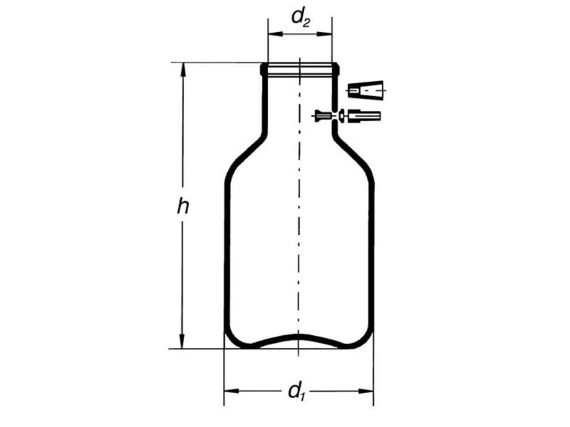 Odsávačka 5000 ml plastová olivka, valcovitá, 2419