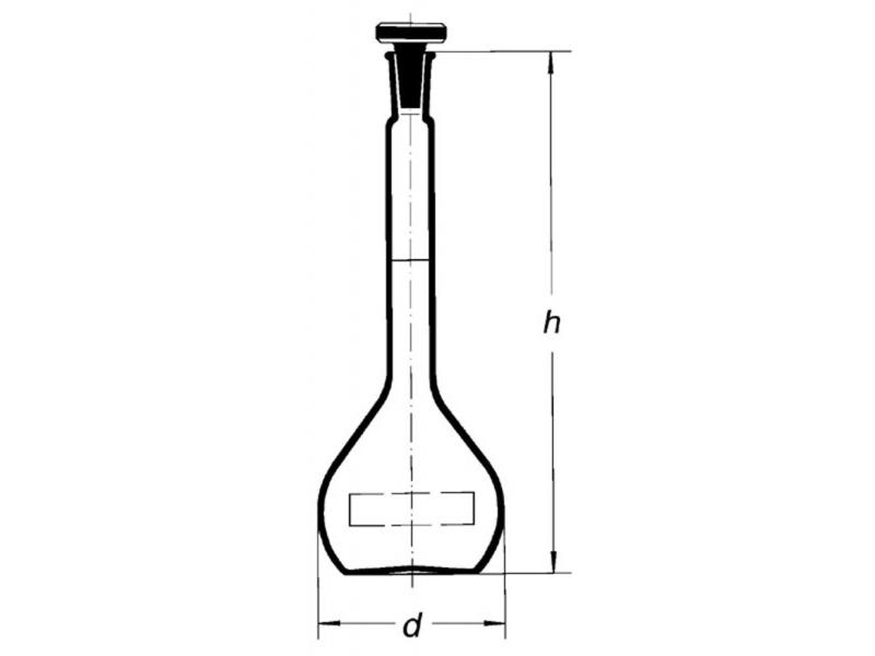 Banka odmerná hnedá 25 ml, sklenená zátka 1503/AS/H