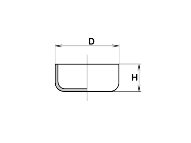 Miska žíhacia 203/3 hlboká 35 ml Ø 52x27mm, bez výlevky