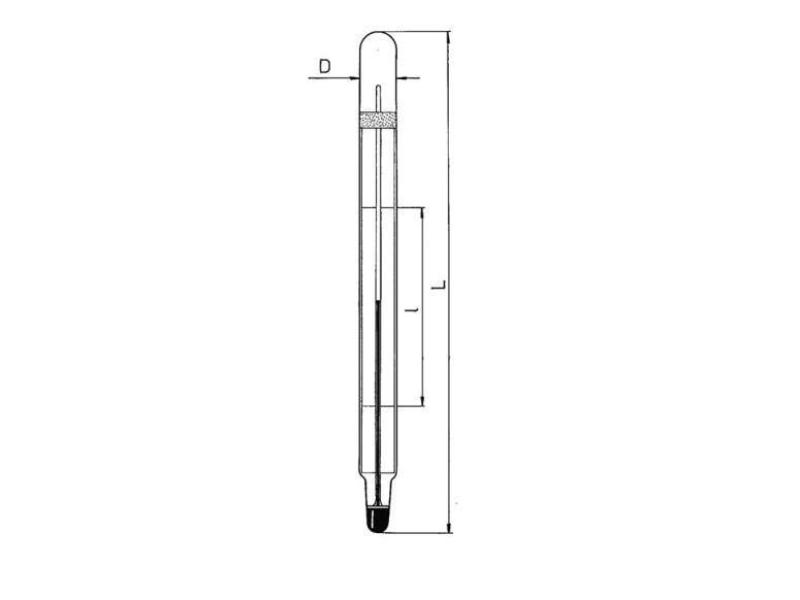 Teplomer zber mlieka 0+40°C, delenie 0,5°C