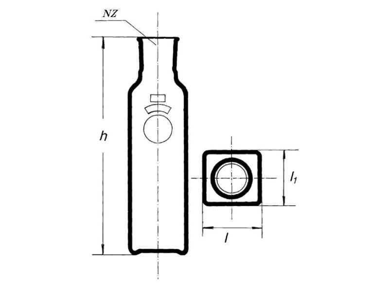 Fľaša kultivačná 200ml Blacka NZ24/20, 3120