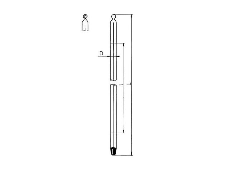 Teplomer tyčinkový -10+110°C, delenie 1°C, dĺžka 260mm