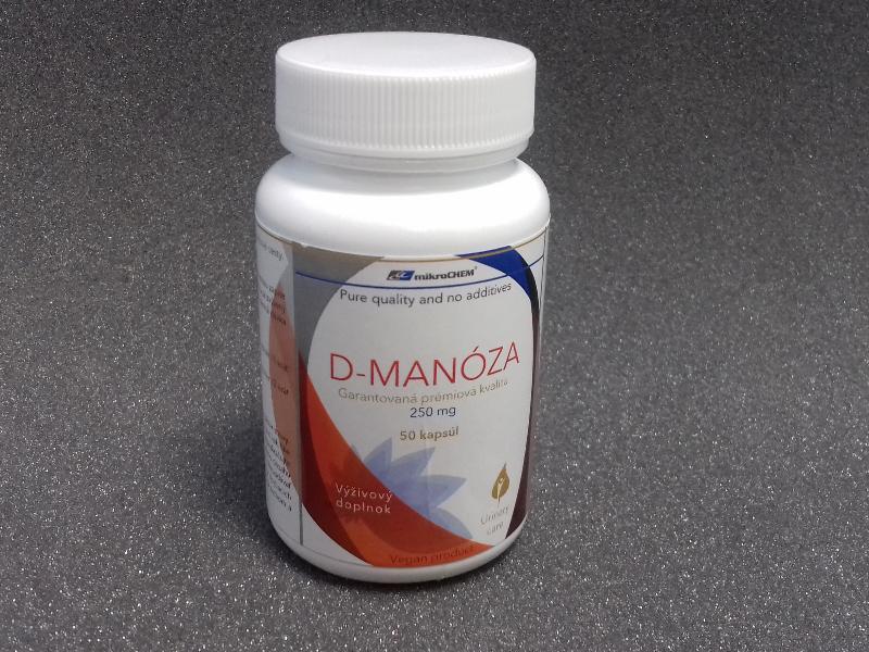 D-Manóza - výživový doplnok, 12,5g (50 kapsúl)