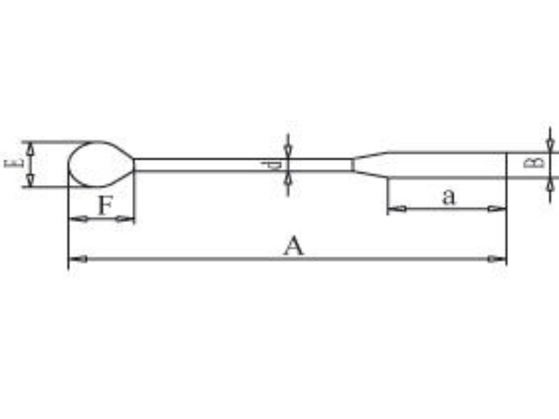 Lyžička nerezová so špachtľou 210 mm