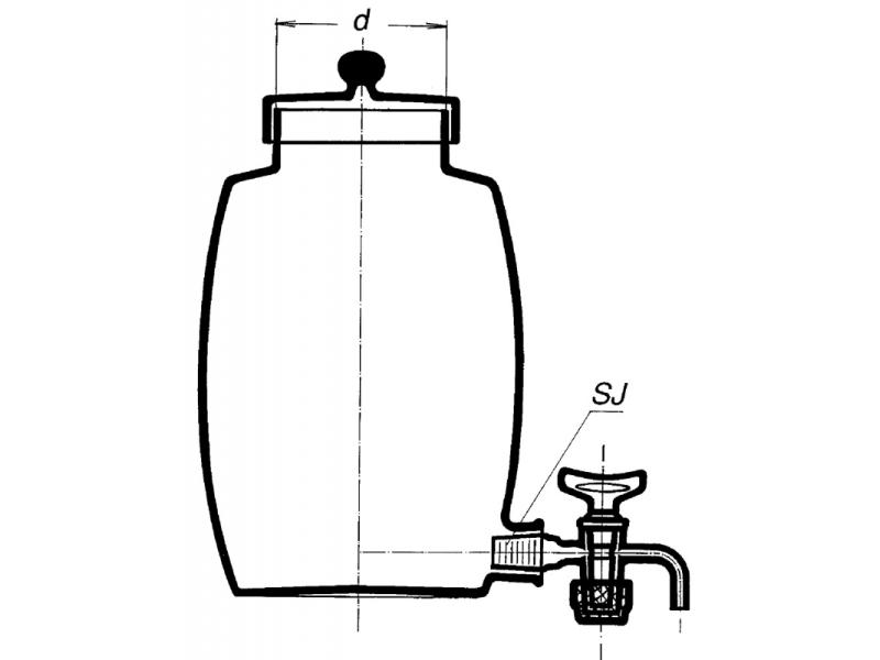 Irigátor súdkovitý 5000 ml, 827/R