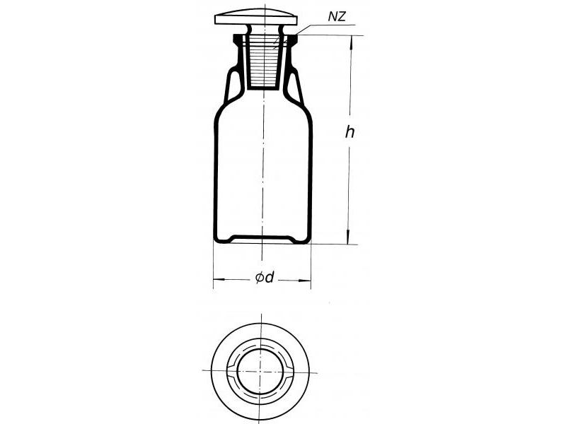 Fľaša kvapkacia 50ml číra, 2020