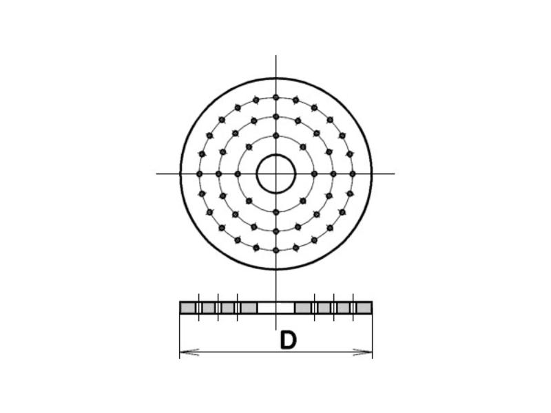 Doska do exikátora Ø 241 mm, typ 238/8a