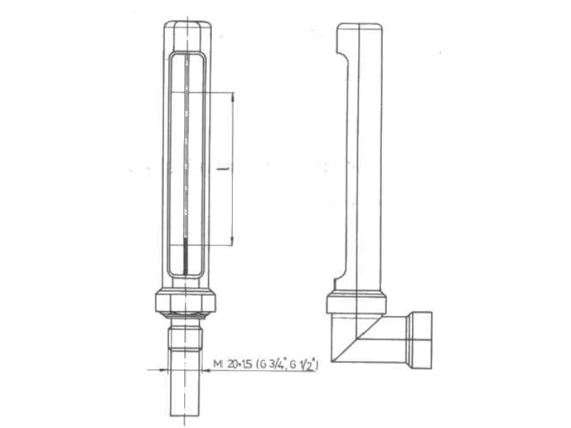 Teplomery typ 240 Priame