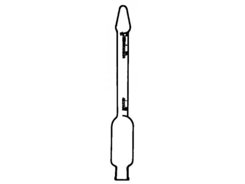 Butyrometer Kohler-Funke na smotanu 5ml, 0-20% 7337