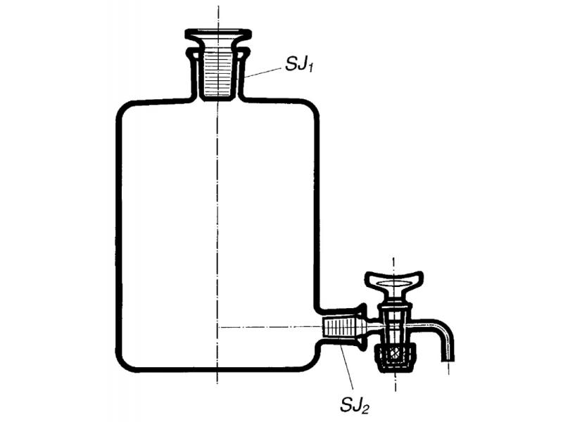 Fľaša Woulf 5 000ml, NZ 45/40, kohut u dna, 2038