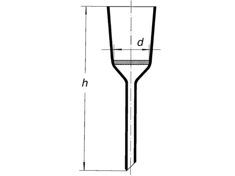 Frita Ø 30x143mm, 35 ml póry S4/ P16, 34S